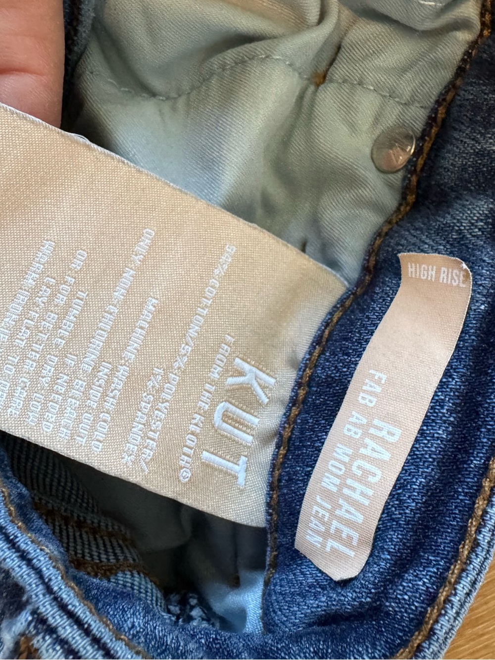 Kut from the Kloth Rachael Fab Ab Distressed High Waist Mom Jeans size 00 - Picture 6 of 8